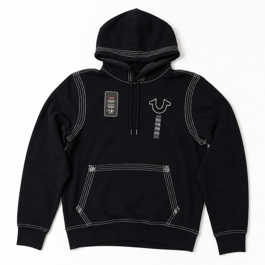 Hoodie True Religion Buddha NEGRA