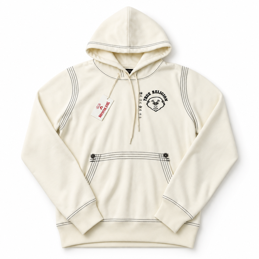 Hoodie True Religion Buddha BLANCA