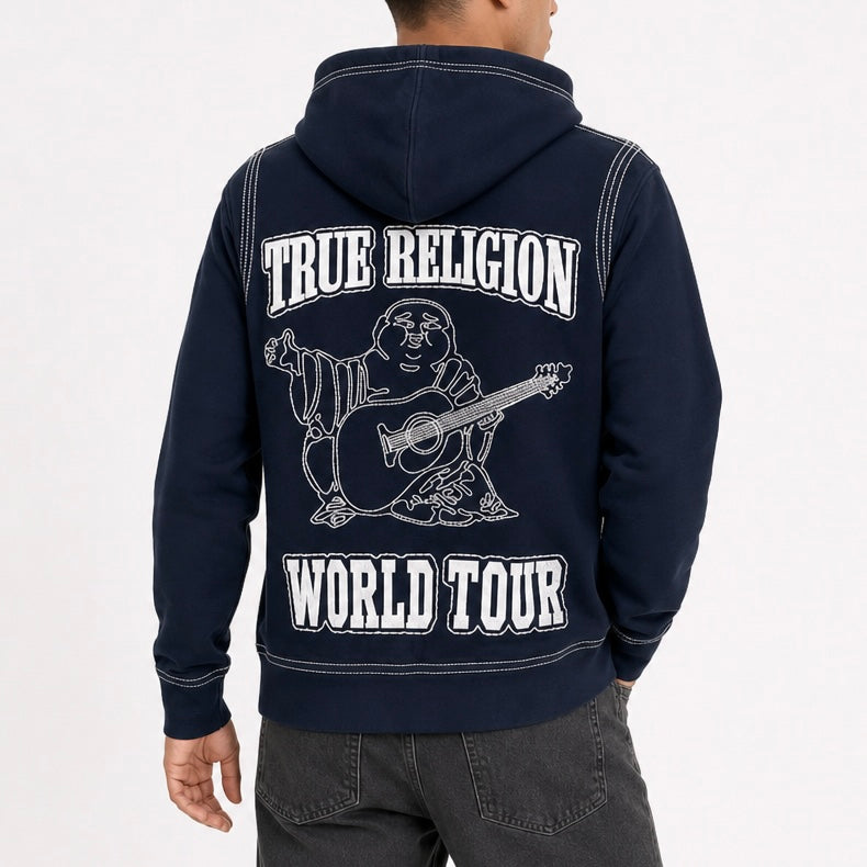 Hoodie True Religion Buddha NAVY BLUE