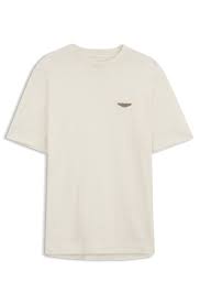 BOSS x ASTON MARTIN camiseta en jacquard de algodón mercerizado
