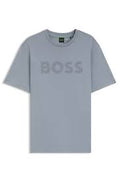 Camiseta de algodón con logo tonal