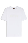 Camiseta de algodón con logo tonal grande