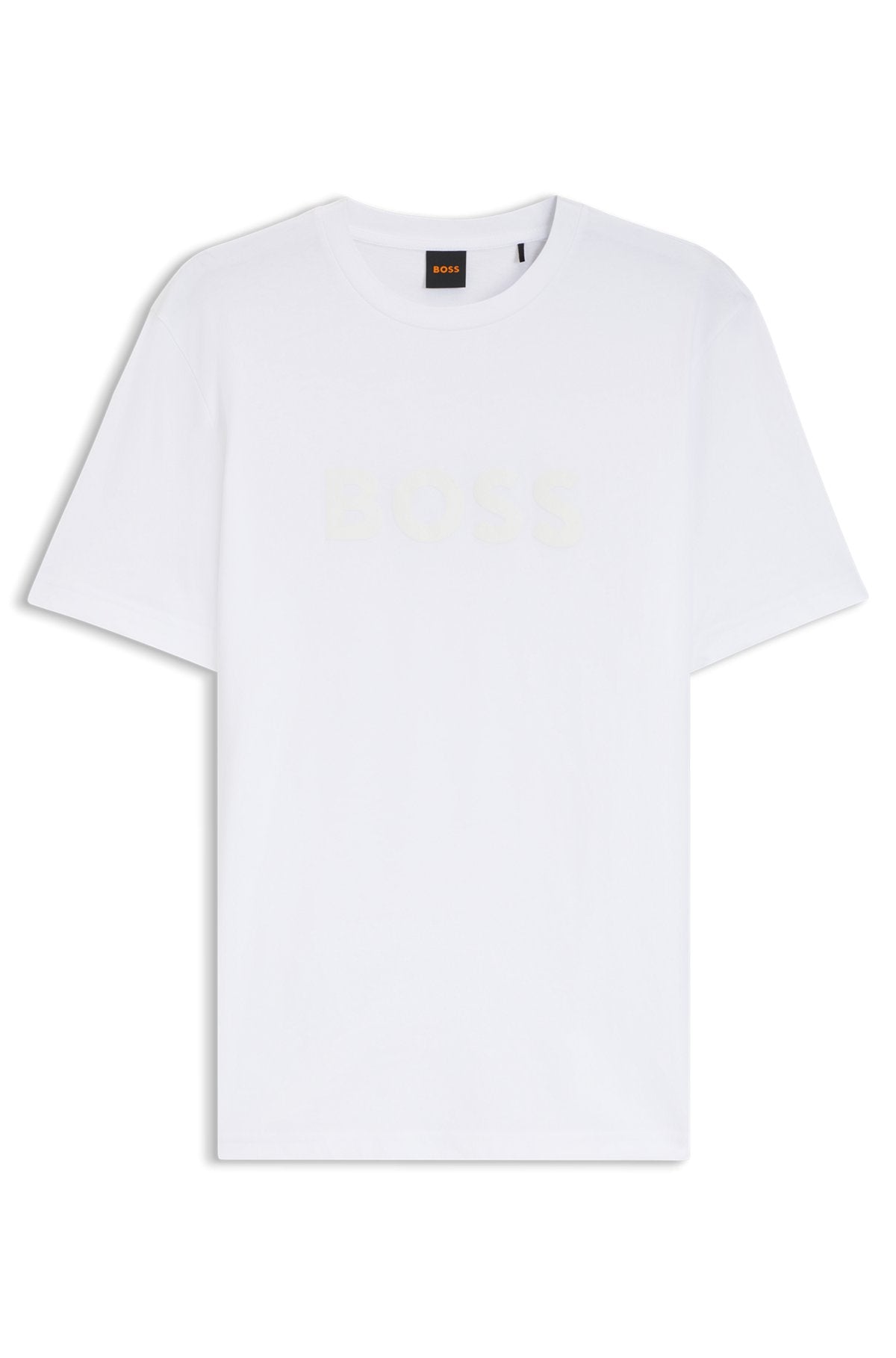 Camiseta de algodón con logo tonal grande