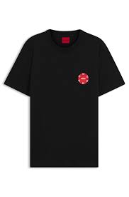 Camiseta de punto de algodón con estampado de fichas de póquer