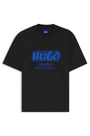 Camiseta de punto de algodón con estampado gráfico