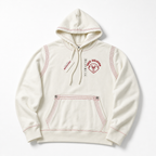 Hoodie True Religion Buddha BLANCA CON ROJO