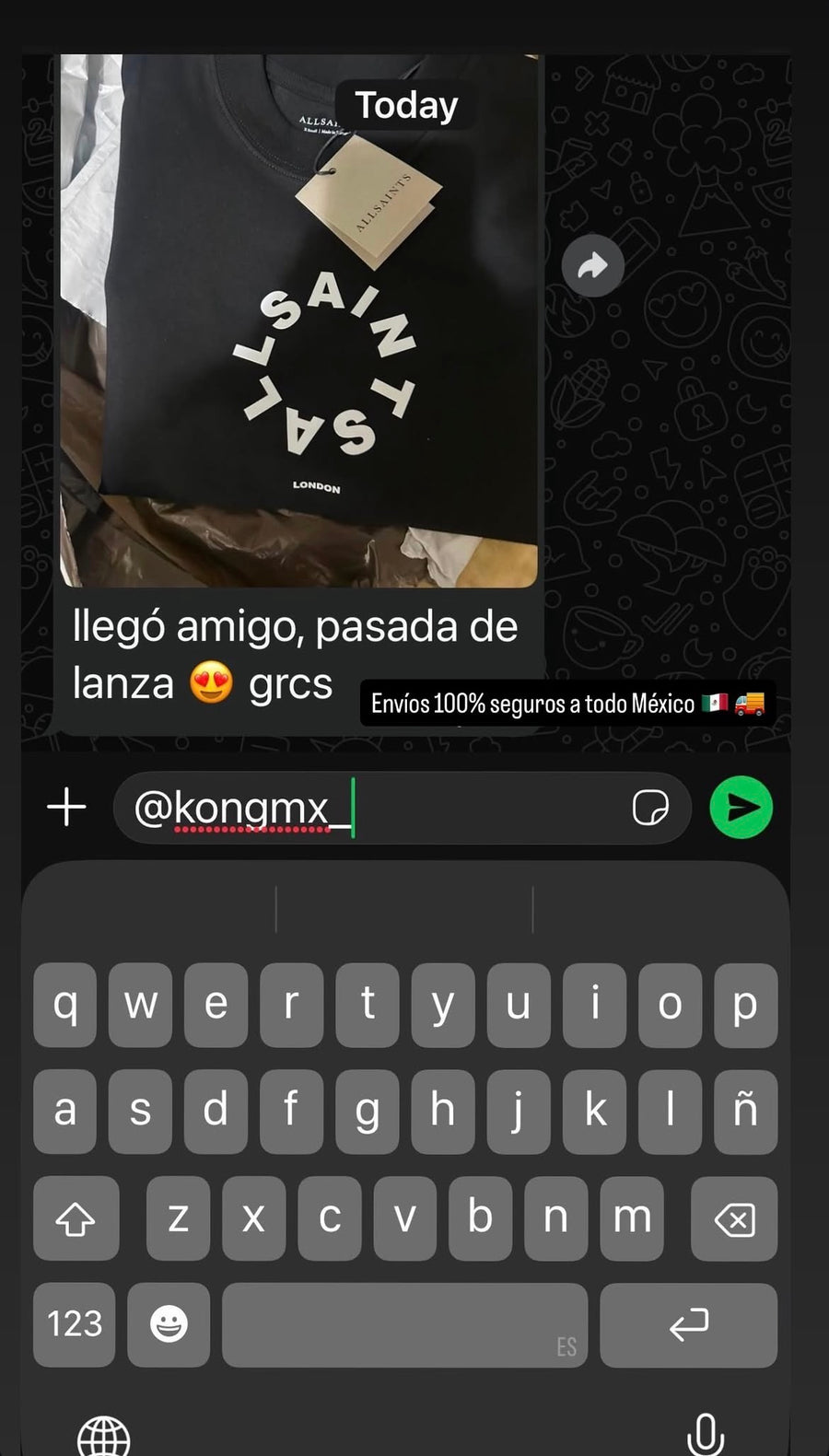 Referencia de un cliente de Kongmx