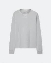 Raphy Waffle-Knit Long-Sleeve Graphic T-Shirt