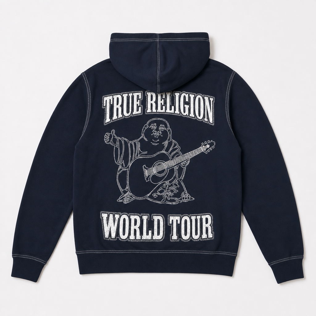 Hoodie True Religion Buddha NAVY BLUE