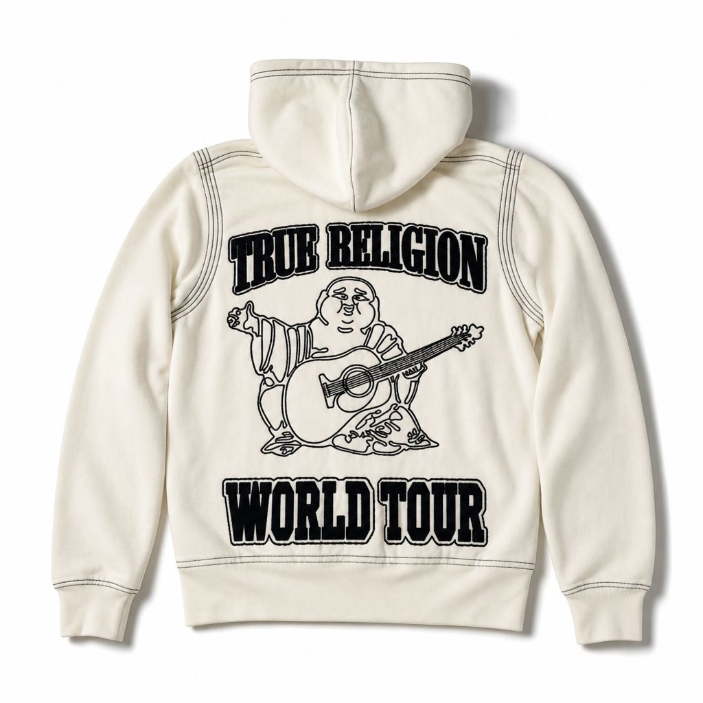 Hoodie True Religion Buddha BLANCA
